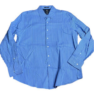 Victorinox  blue pinstripe button down shirt